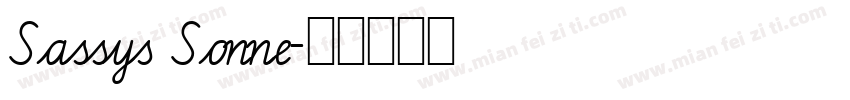 Sassys Sonne字体转换